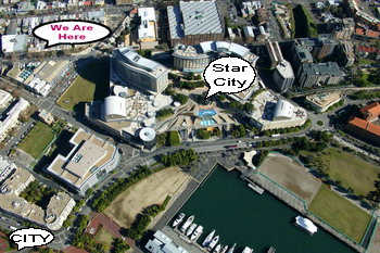 Aerial view of Pyrmont